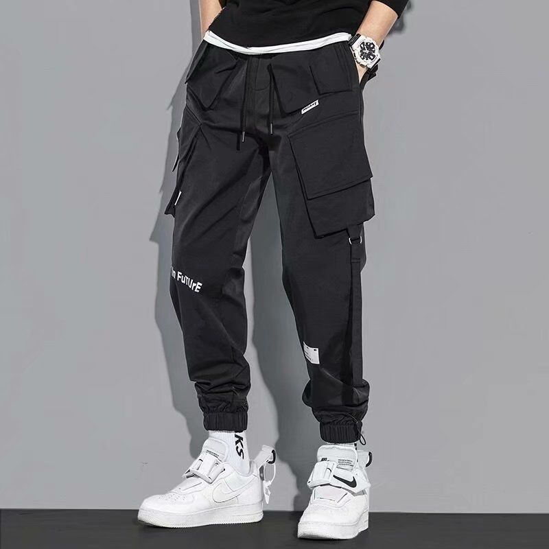 Men's Cargo Pants Hip Hop Multi-pocket Trousers Sweatpants Casual