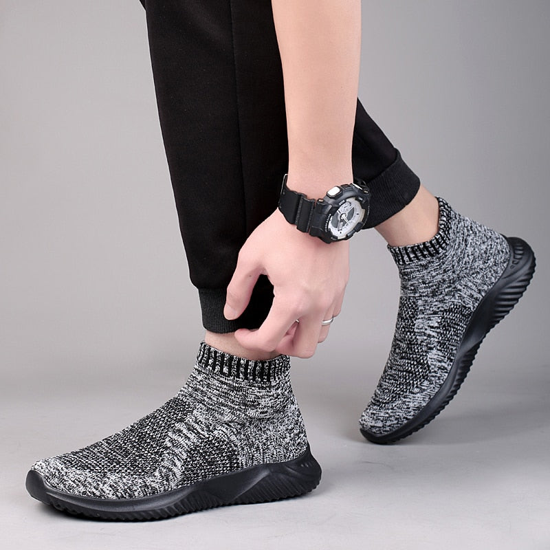 Socks Shoes Mesh Flat Sports Breathable Vulcanized Men Sneakers