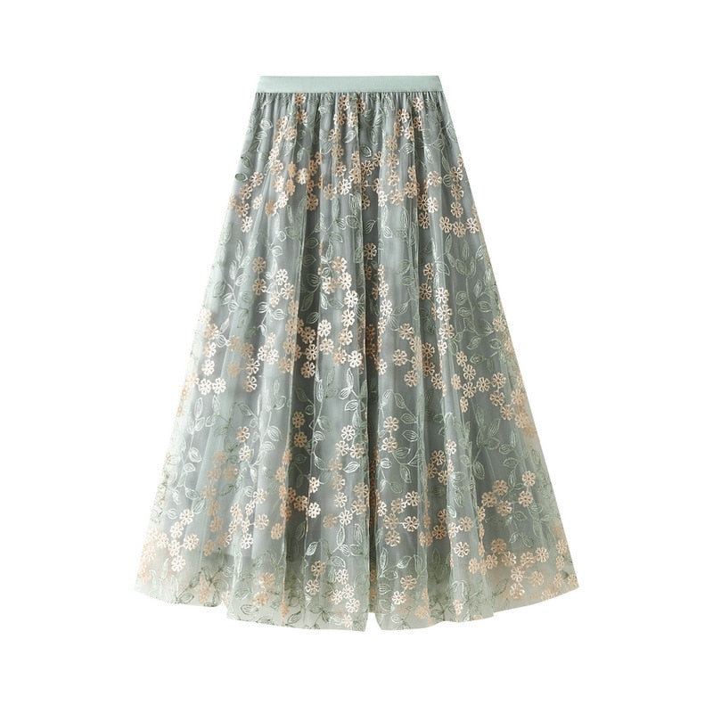 Style Geometric Print Y2K Skirt