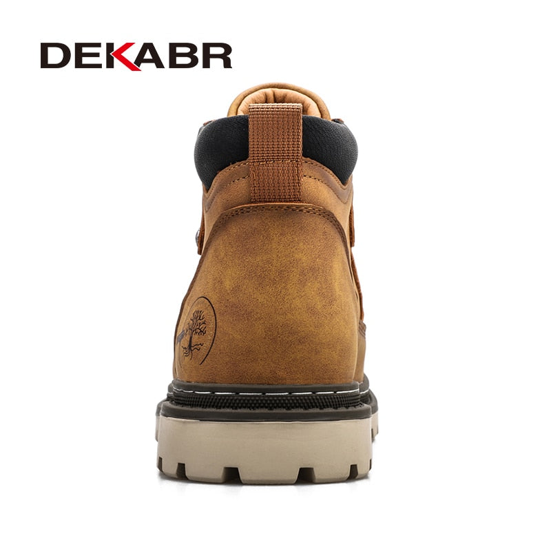 Shoes Men Warm Fur Boots Wear-Resistan Leisure Comfort Boots