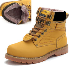 Men Ankle Snow Boots With Fur Shoes Outdoor