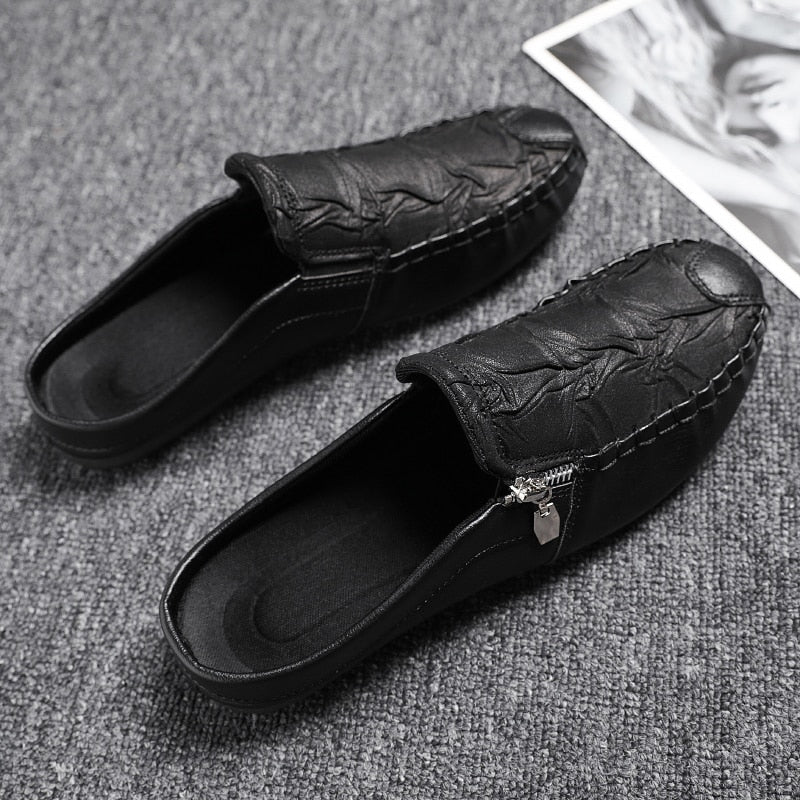 Men Half shoes Slip On Loafers Slippers Classic Lightweight Outdoor Flat