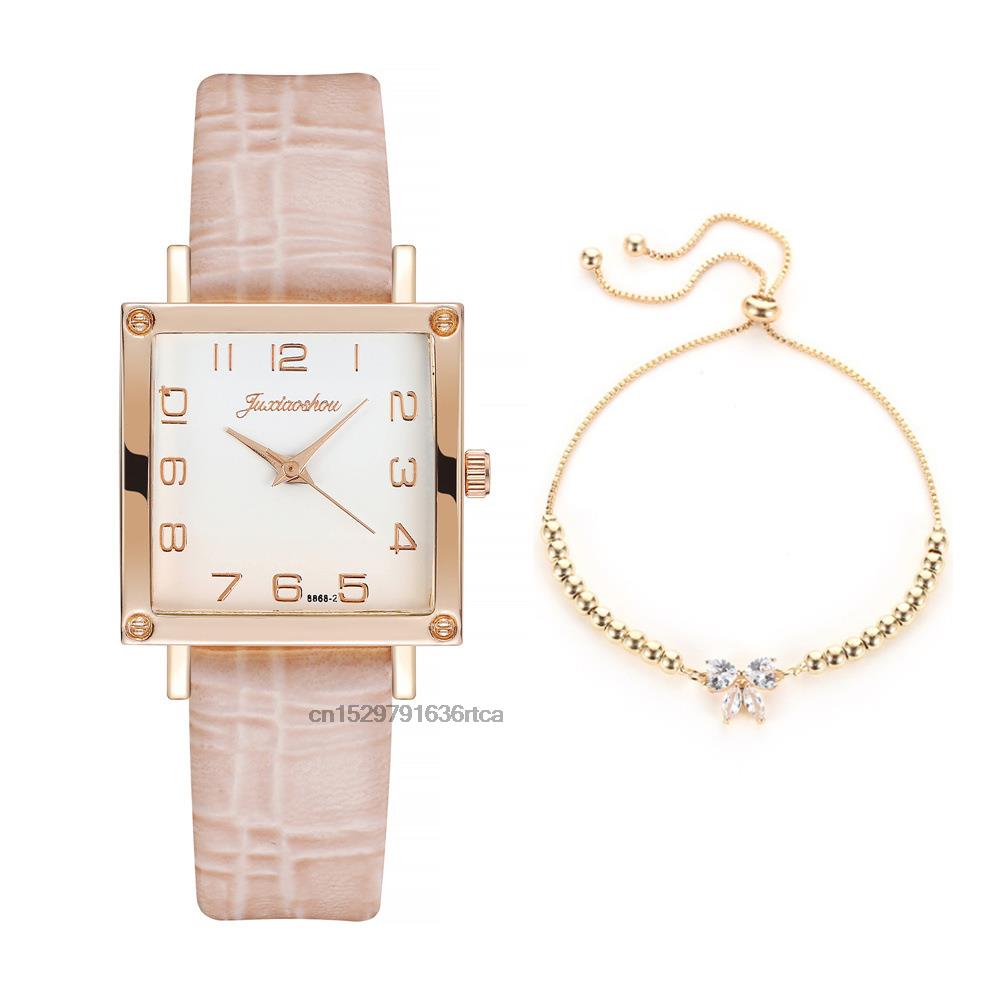 Women Gradient Square Watches Minimalist Luxury Ladies  Wristwatches