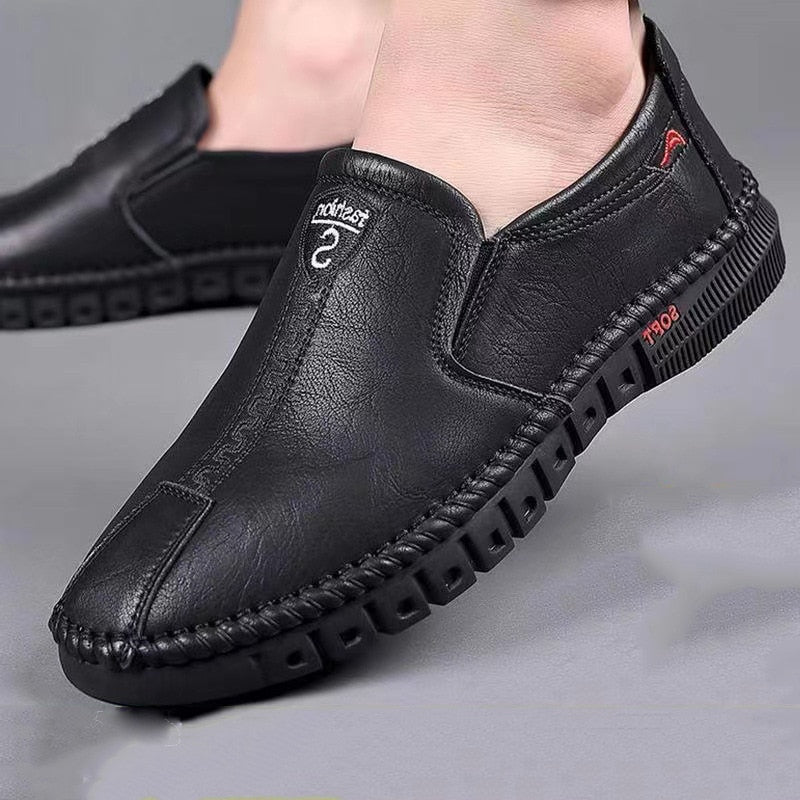 Men Casual Shoes Comfortable Shoes Soft Bottom Business Slip-on Flat Shoes