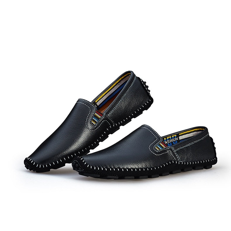 Mens Loafers Sneakers Rubber Shoes Driving moccasin men soft