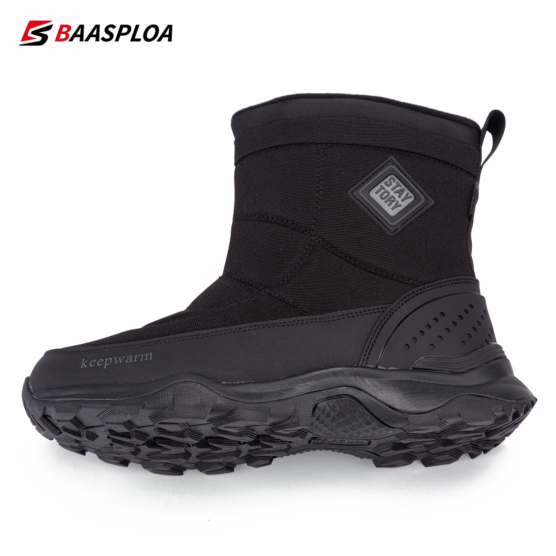 Winter Shoes Plush Boots Platform Waterproof Men Warm Snow Boots Non-Slip