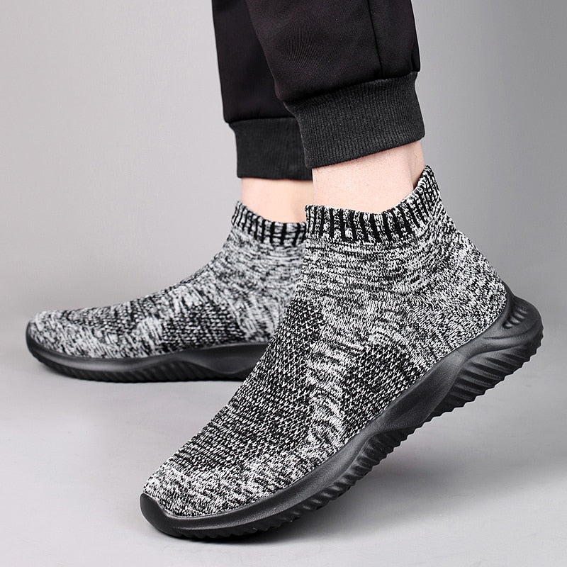 Socks Shoes Mesh Flat Sports Breathable Vulcanized Men Sneakers