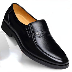 Men Formal Shoes Loafers Dress Breathable Slip on Black Driving Shoes