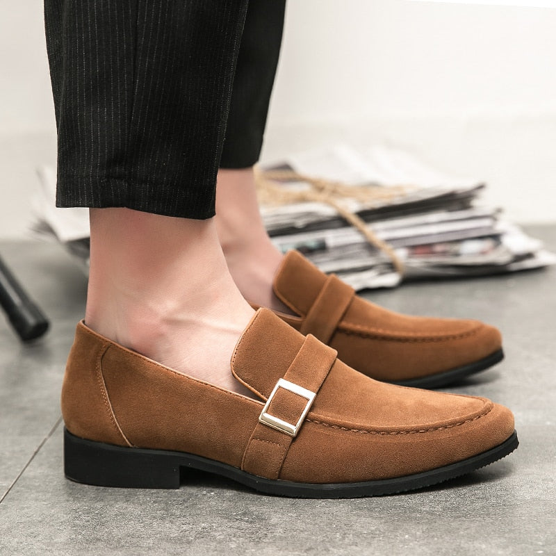 Shoes For Men Dress Shoes Slip On Casual Business Loafers Soft Formal