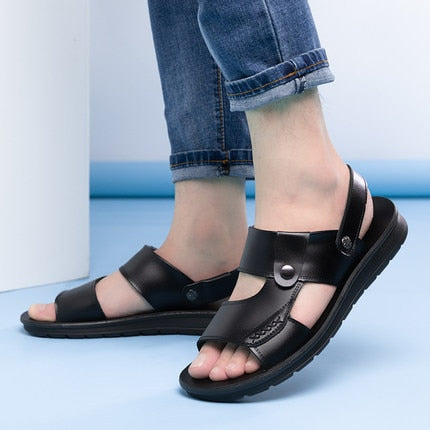 Calf Men Sandals,Sports Slippers Men Cow,Beach Shoes