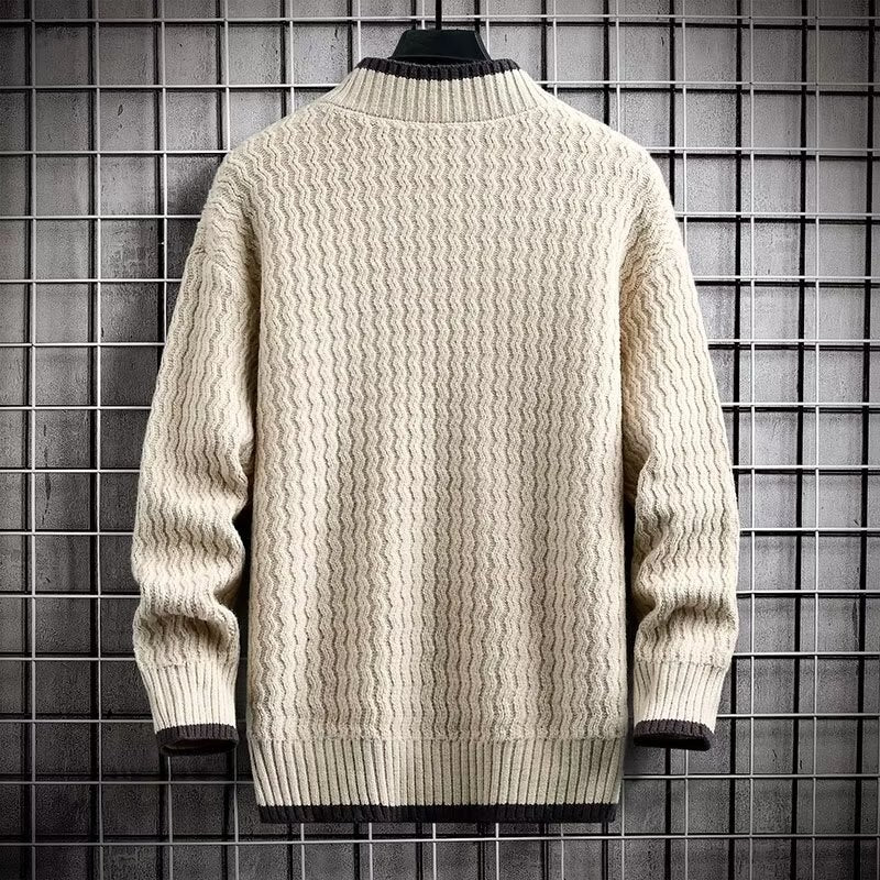 Men Sweater Casual Trend Pullover O-Neck Sweaters