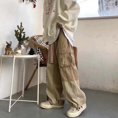 Baggy Cargo Pants Men Trousers Loose Casual Streetwear Hip Hop