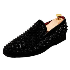 Shoes Flats Loafers Men Handmade Spiked Shoes Soft Moccasins