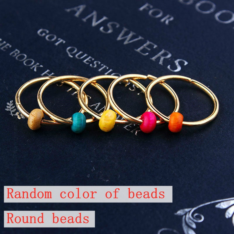 5-50pcs/bag Silver Metal Hair Rings Braid Dreadlocks Bead Hair