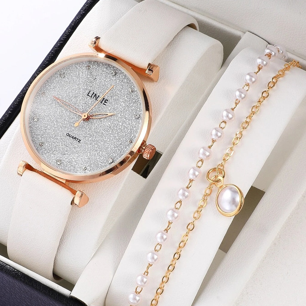 Gaiety Brand Women Watches Leather Rose Gold Dress Female