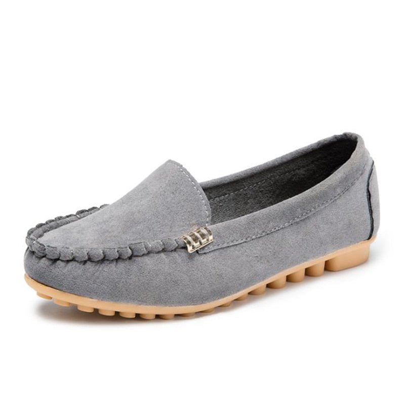 Casual Flat Comfortable Loafer Slip on Soft Round Toe Denim Flats