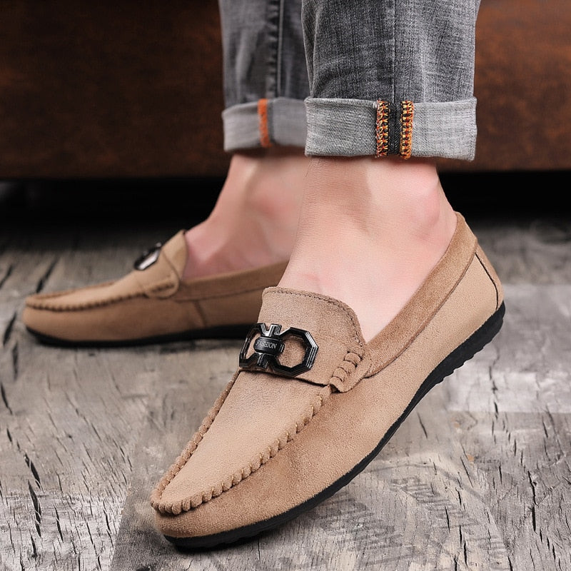 Flat Shoes Men Loafers Classic Leather Casual Shoes