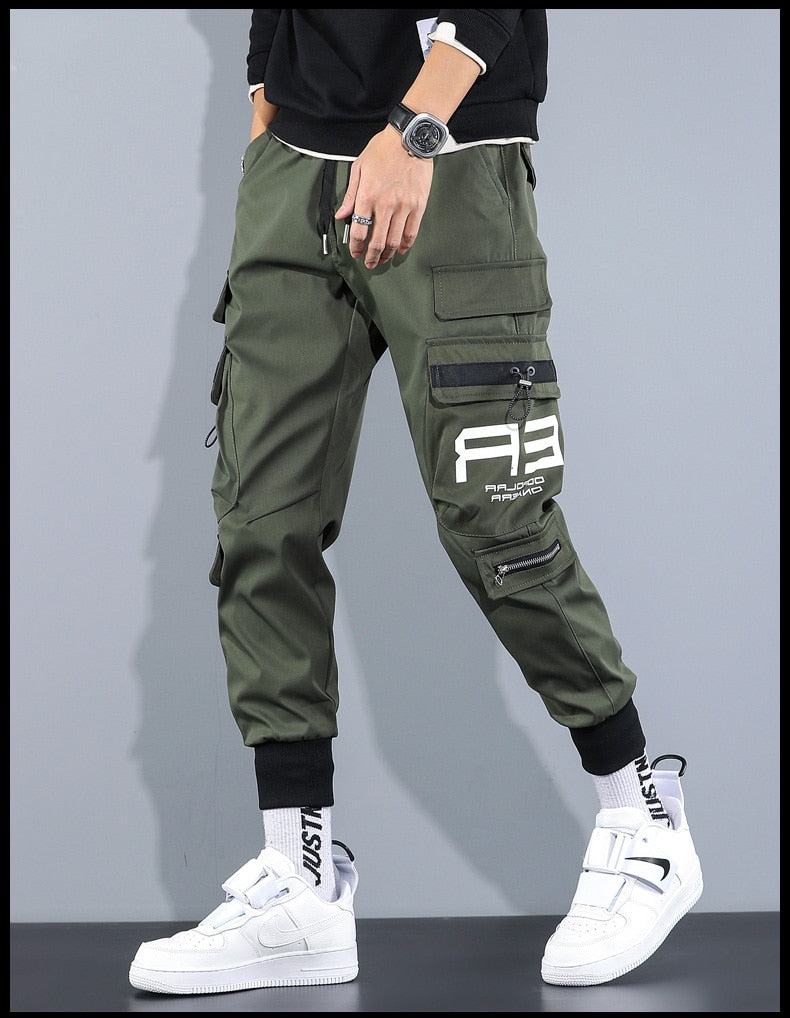 Joggers Cargo Pants Men Streetwear Hip Hop Punk Sports Wear