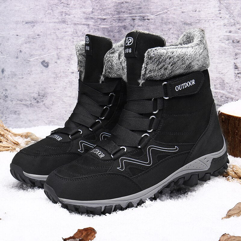 Winter Men Snow Boots Warm Ankle Boots Waterproof Boots Non-Slip Boots