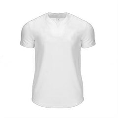 V neck Short Sleeve T Shirt Men Slim Fit T-shirt Gym Fitness Tee shirt