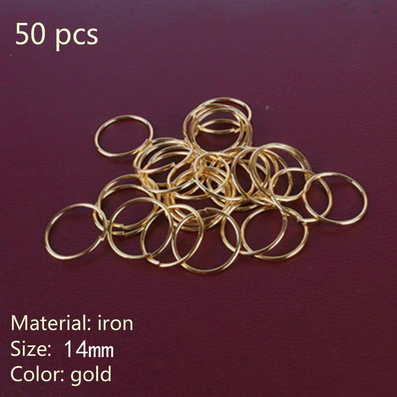 5-50pcs/bag Silver Metal Hair Rings Braid Dreadlocks Bead Hair