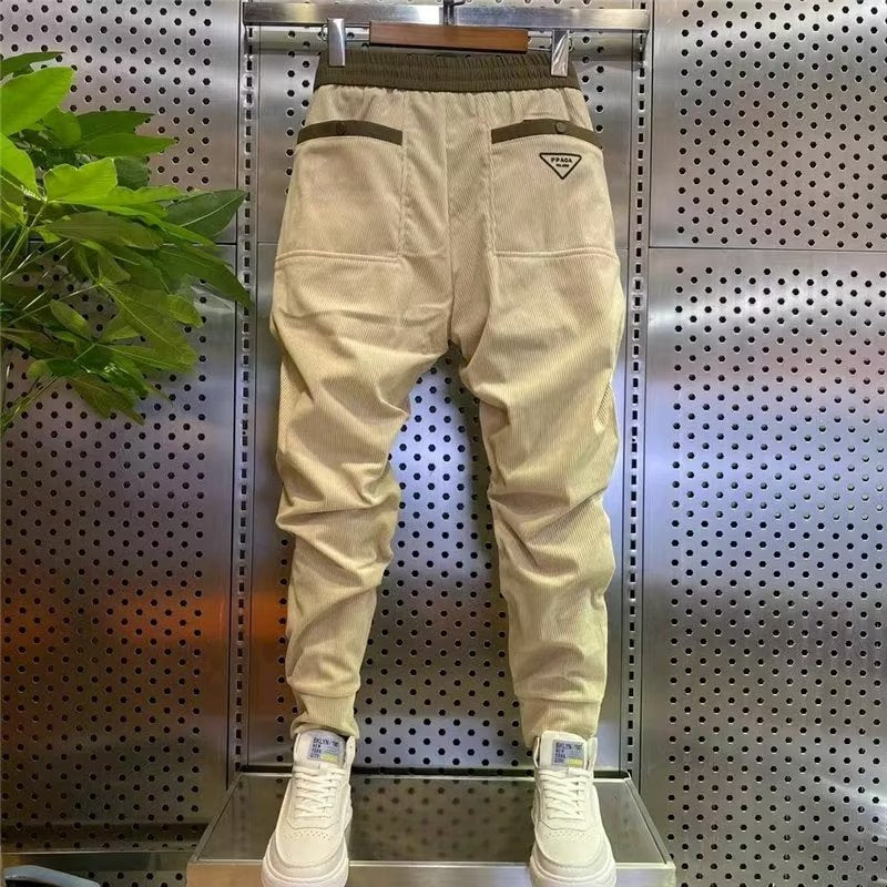 Sweatpants Men Baggy Joggers Streetwear Casual Fleece Pants Trousers