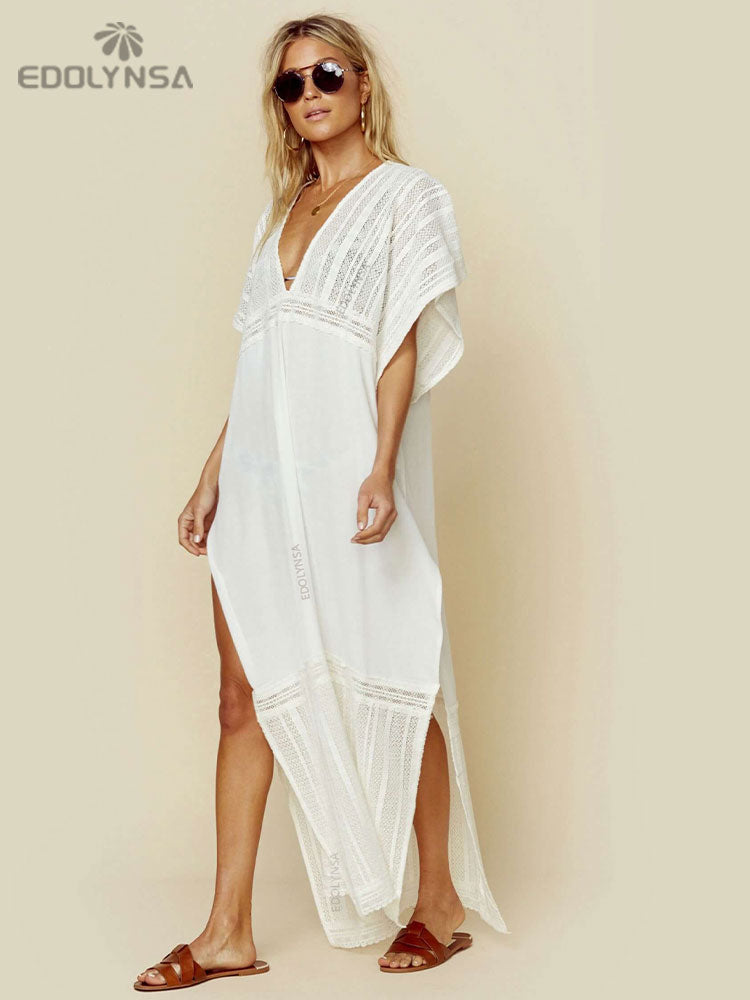 Plus Size Beach Dress Women Beach Wear Cover-ups