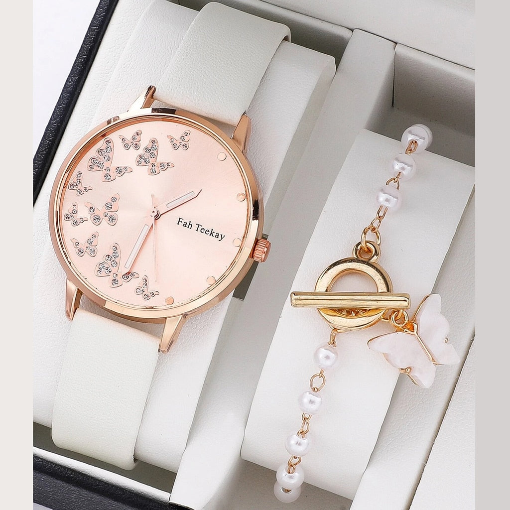 Gaiety Brand Women Watches Leather Rose Gold Dress Female