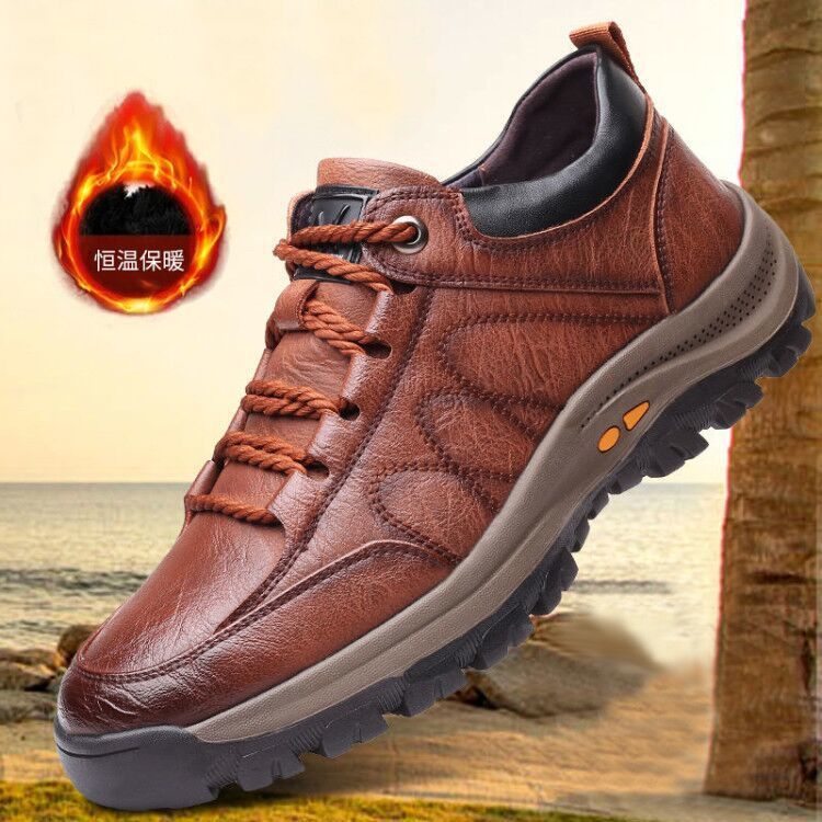 Men Winter Boots Thick Comfortable Rubber Soled Non-slip Boots