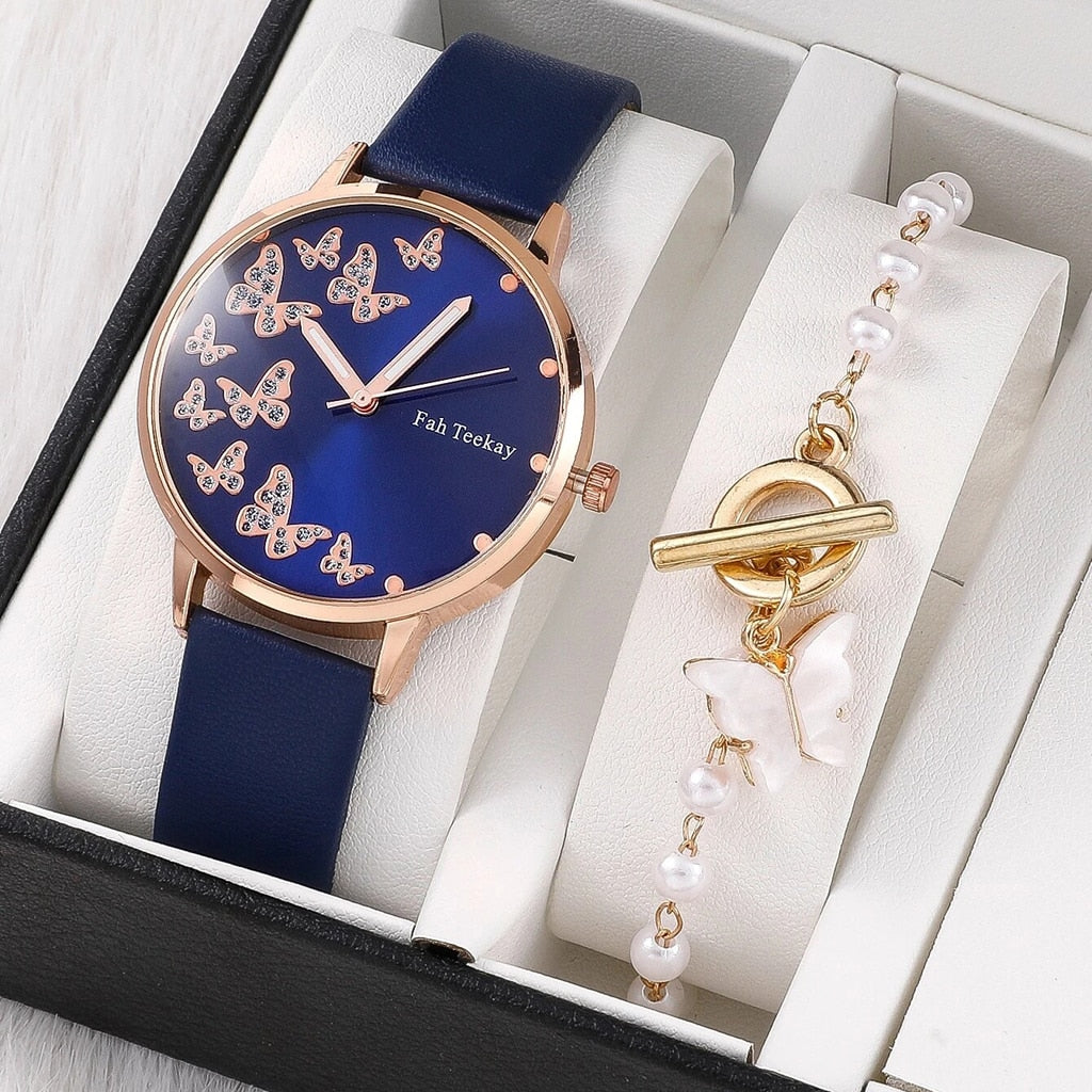 Gaiety Brand Women Watches Leather Rose Gold Dress Female