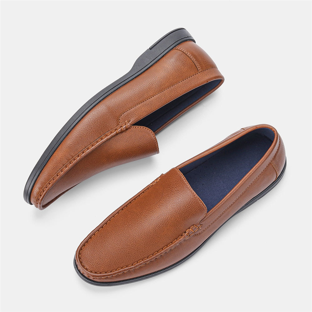 Flat Shoes Men Loafers Classic Leather Casual Shoes