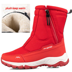 Men Boots Winter Shoes Warm Snow Boots Mid-calf Warm Shoes Boots