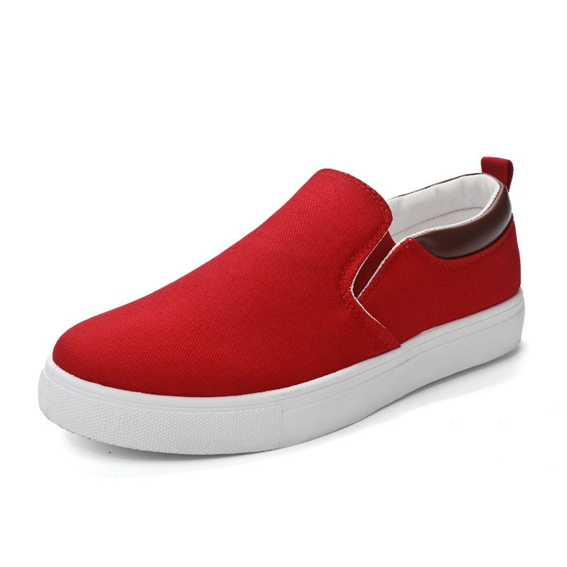 Men Casual Shoes Sneaker Slip-on Flats Non-Leather Shoes