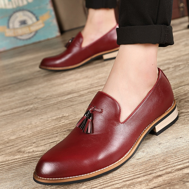 Men Casual Driving Designer Loafers Dress Shoes tassel