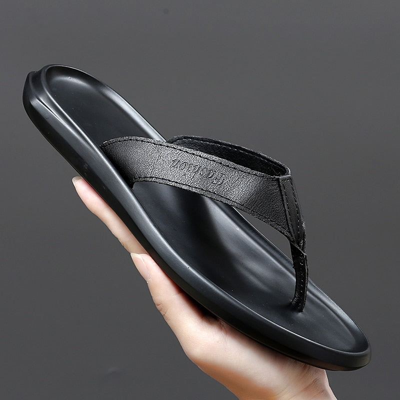 Men Flip Flops Soft Bottom Non-slip Slippers Casual Beach