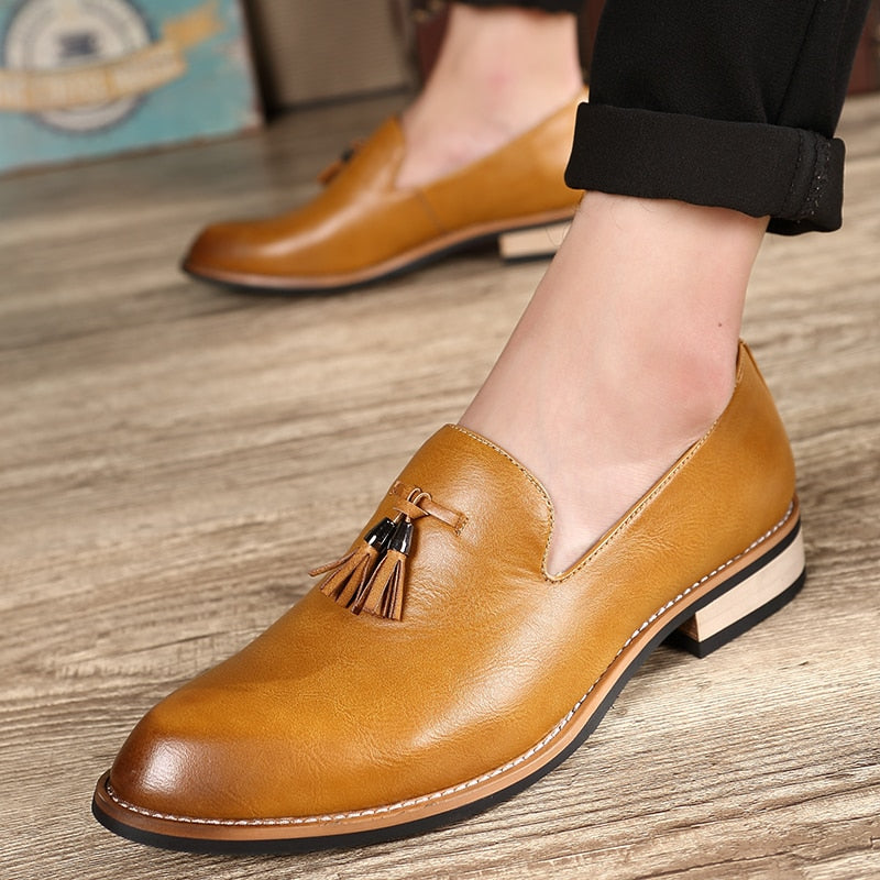 Men Casual Driving Designer Loafers Dress Shoes tassel