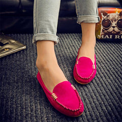 Casual Flat Comfortable Loafer Slip on Soft Round Toe Denim Flats