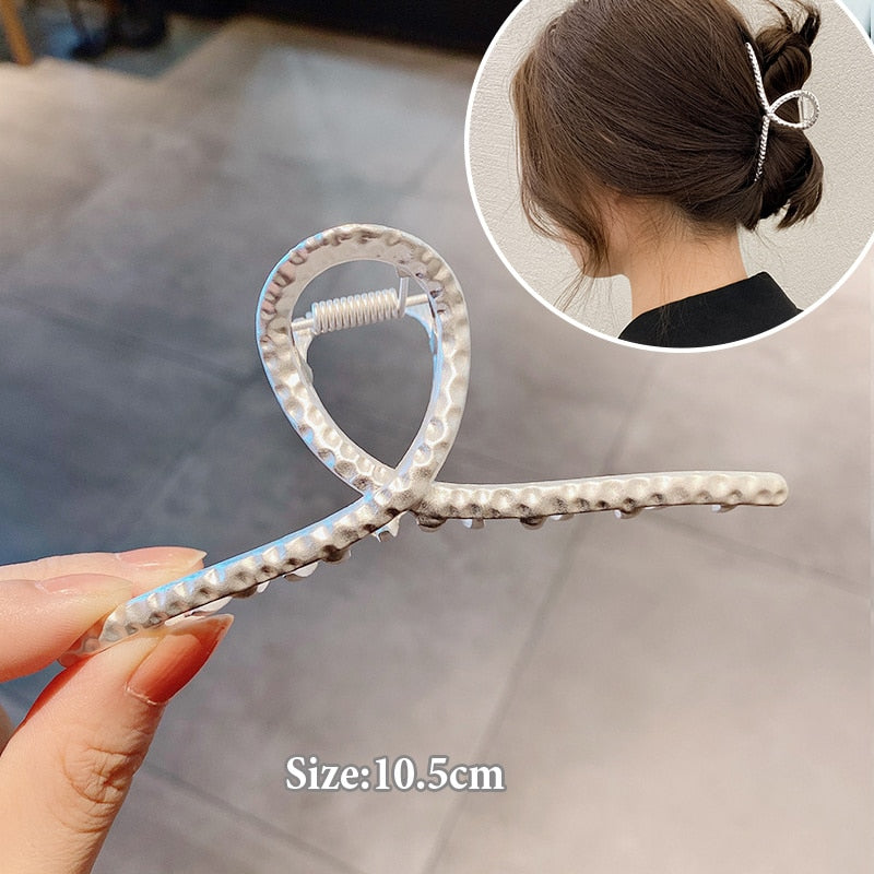 Women Geometric Hair Claw Girls Clamps Fashion