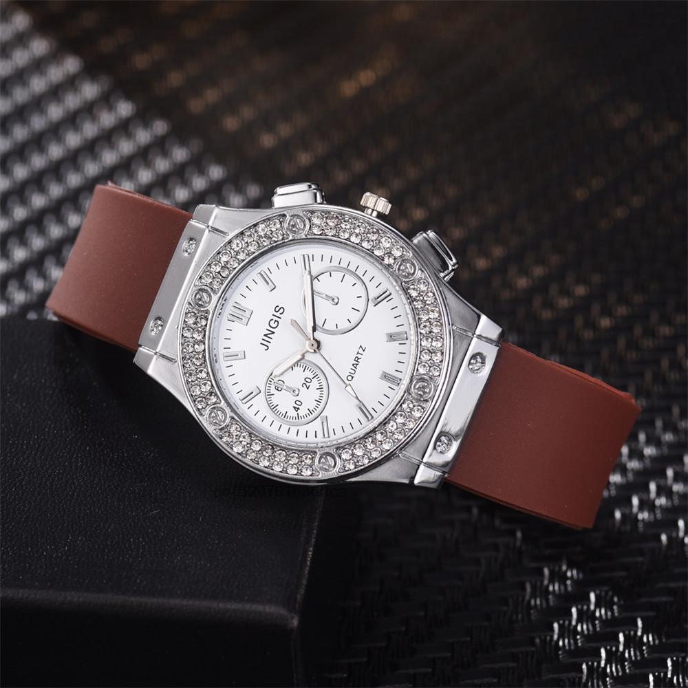 Fashion Rubber Women Watches Luxurious Brand Casual