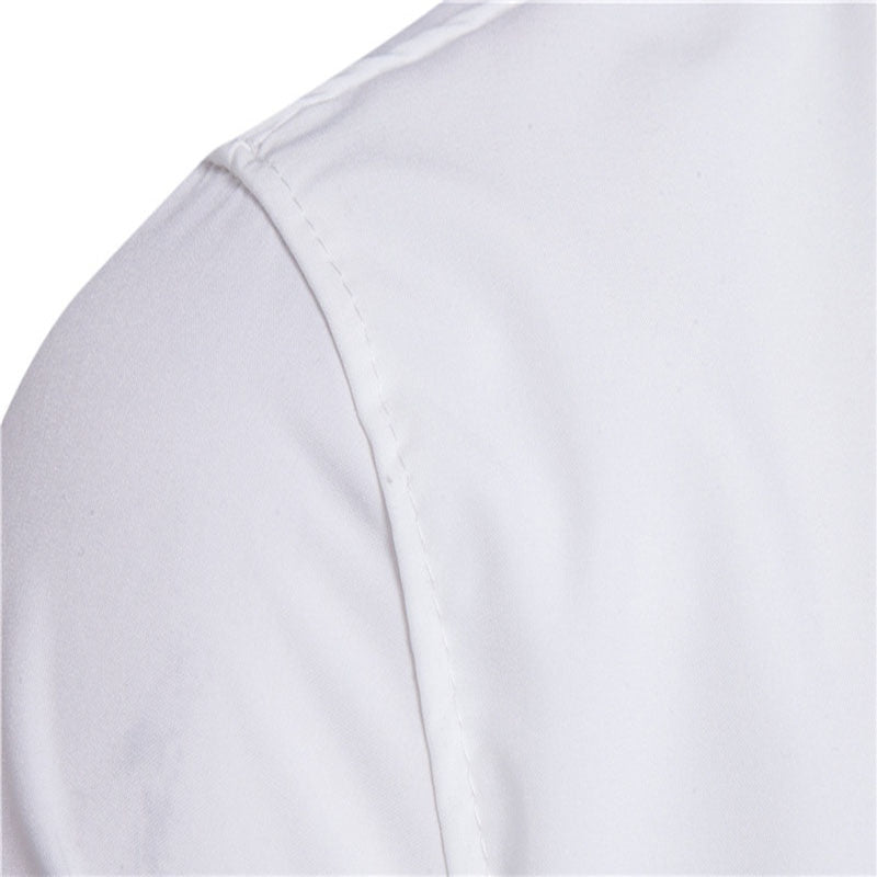 men dress shirt Fake two-piece thin section non-iron shirts men long sleeve