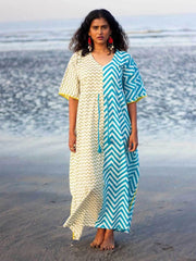 Long Kaftan Bohemian Printed Bikini Cover-ups