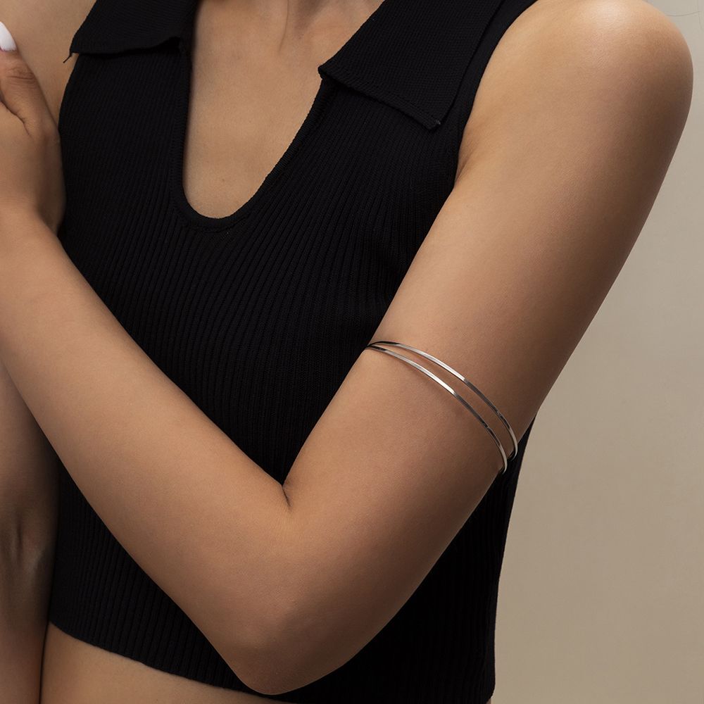 Armlet Silver Gold Arm Bracelet Armband Minimalist