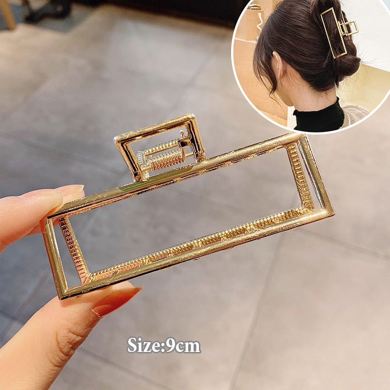 Women Geometric Hair Claw Girls Clamps Fashion