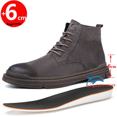 Ankle Boots Shoes Height Increase Insole Men Taller Heel