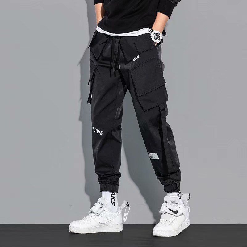 Men's Cargo Pants Hip Hop Multi-pocket Trousers Sweatpants Casual