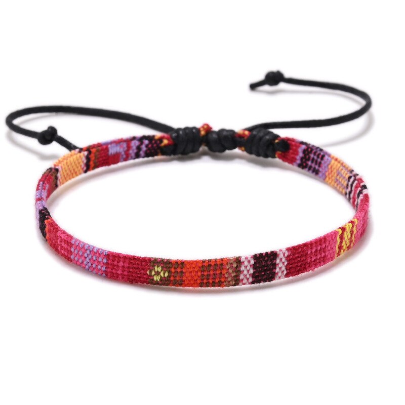 Anklets for Men And Women Braided Rainbow Foot