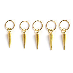 5-50pcs/bag Silver Metal Hair Rings Braid Dreadlocks Bead Hair