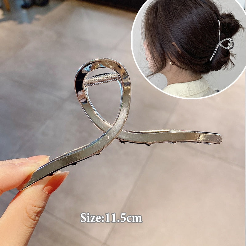 Women Geometric Hair Claw Girls Clamps Fashion