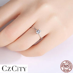 Zircon Rings for Women 925 Sterling Silver Ring Wedding Ring