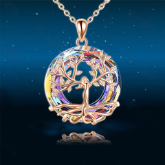 Tree of Life Round Necklace Wedding Aesthetic Jewelry